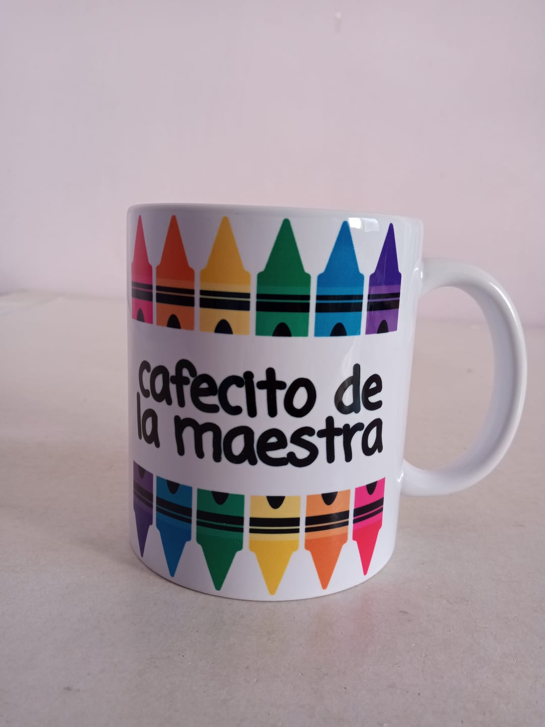 Customer photo review of Taza Blanca para Sublimar 11 Oz. Color Make Grado AAA