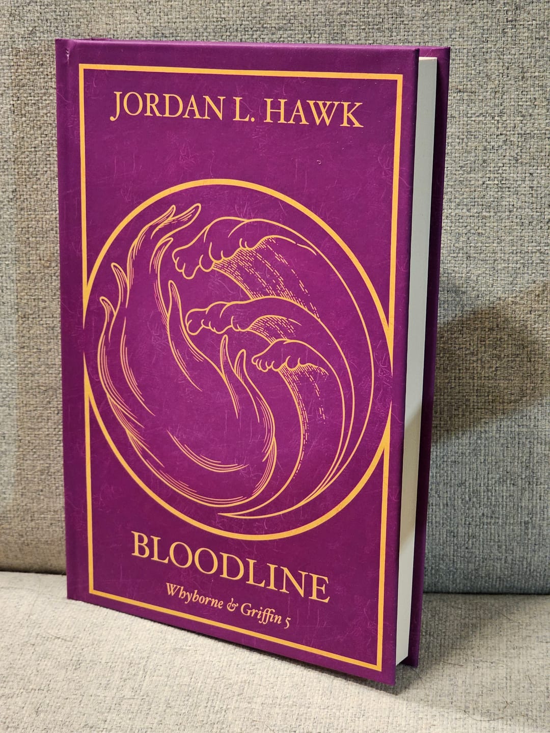 Customer photo review of Bloodline (Whyborne & Griffin 5) - HARDCOVER