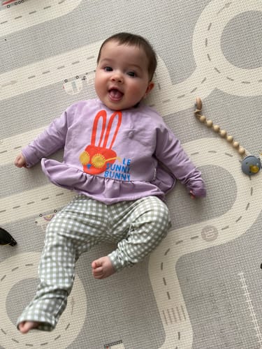 Customer photo review of Sunny Bunny Boxy Long Sleeve Top