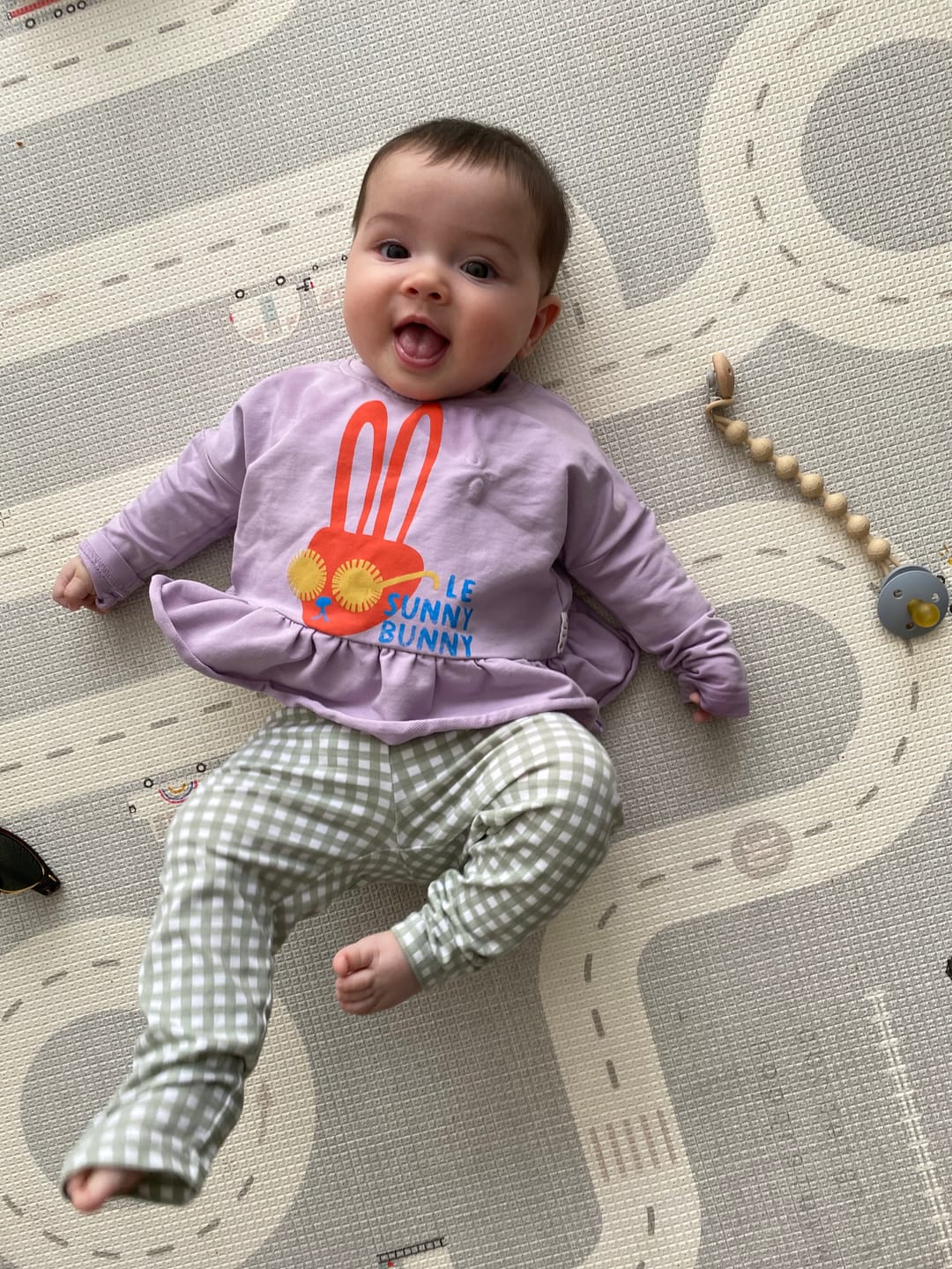 Customer photo review of Sunny Bunny Boxy Long Sleeve Top