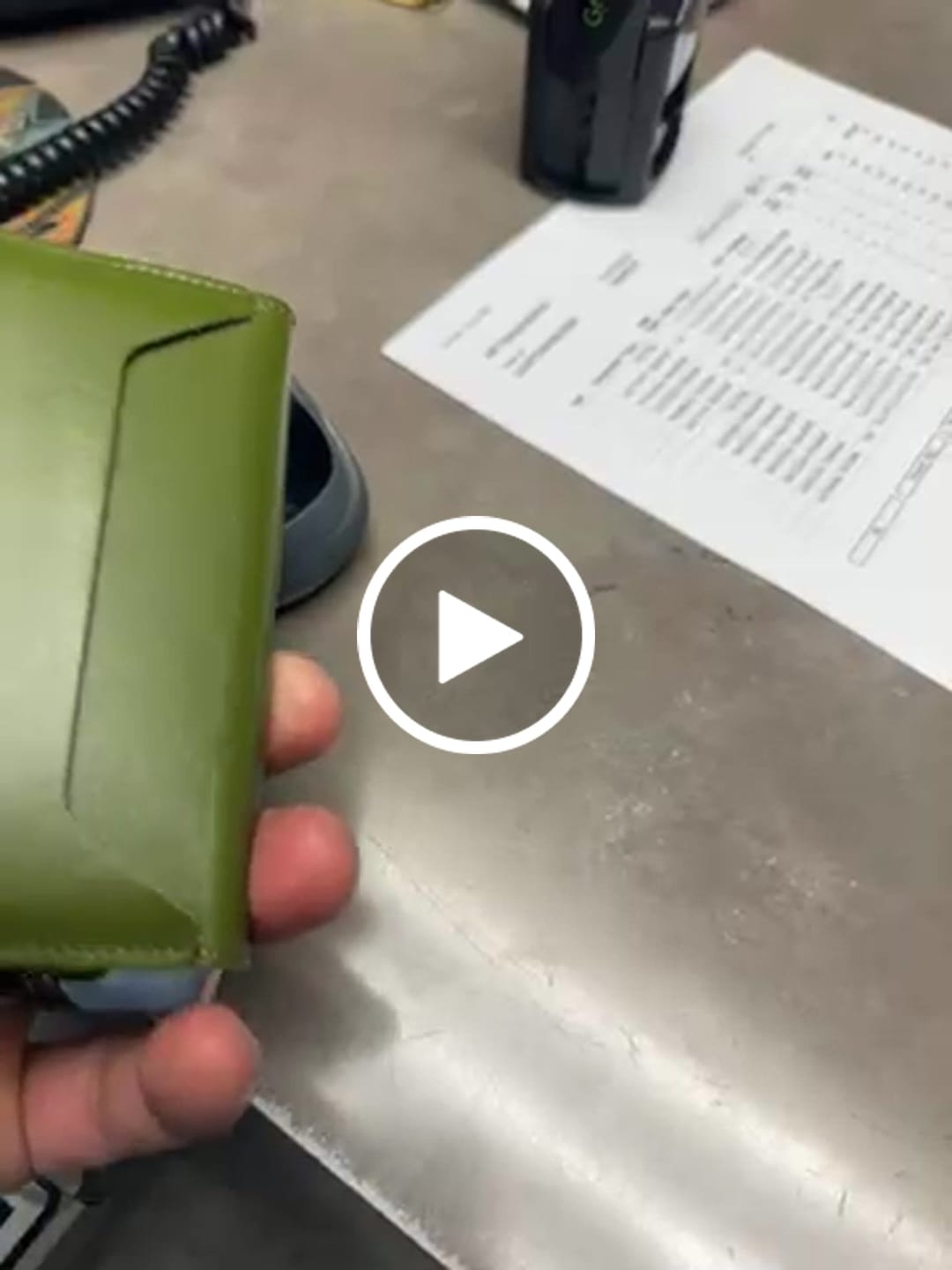 Customer video review of 3 POCKET BIFOLD LEATHER