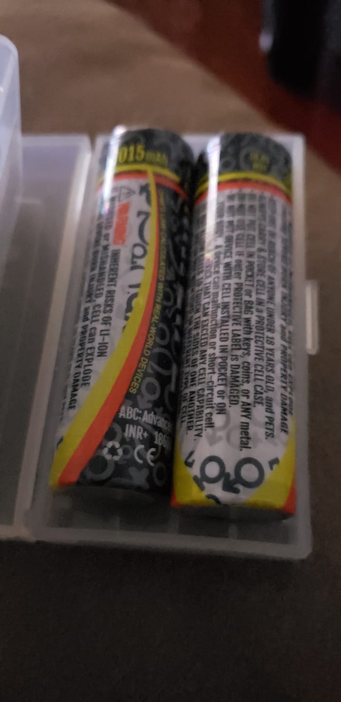 Customer photo review of Hohm Tech Life V4 18650 3015mAh 22.1A Battery