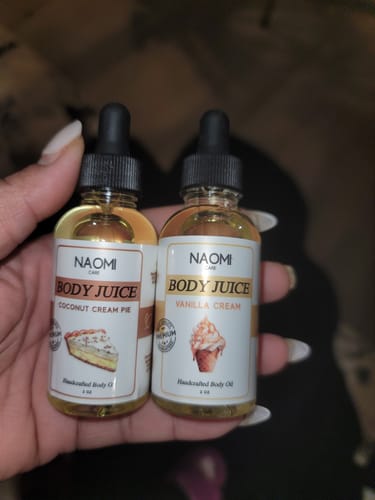 Customer photo review of BOGO Naomi Body Juice Oil