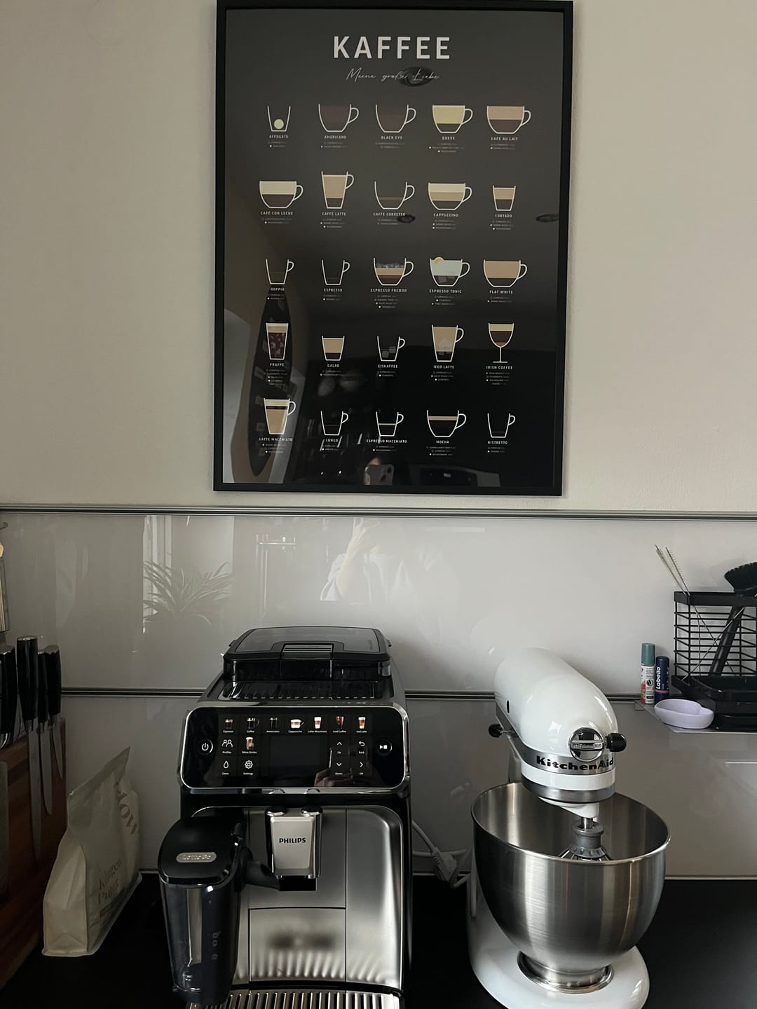 Customer photo review of Poster mit Kaffeesorten und Zubereitung (deutsch)