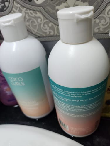 Customer photo review of Curly Kids Shampoo