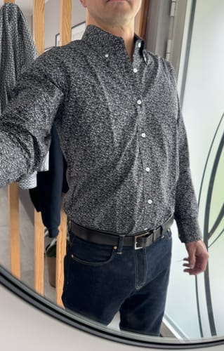 Konstantinos M. review of Men's Black and Grey floral style shirt - Floral 20 image 1 out of 1