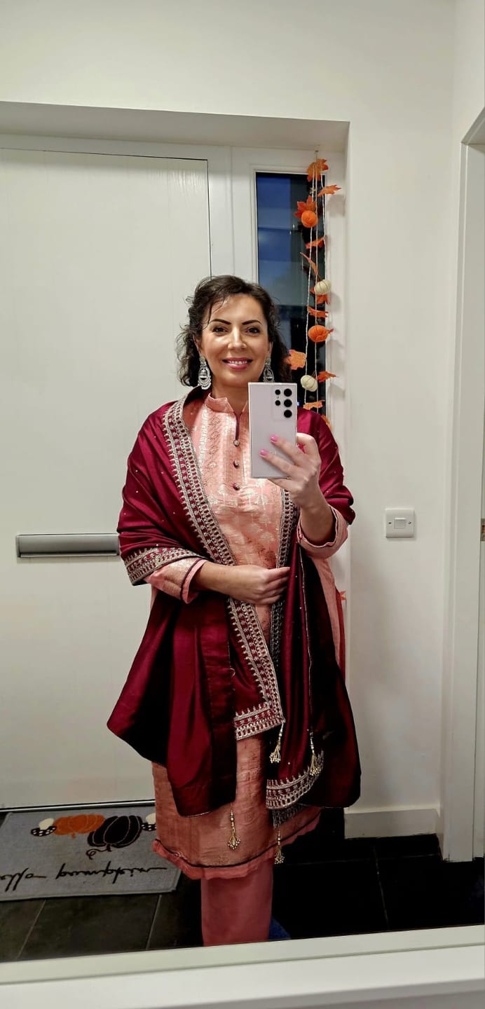 Customer photo review of Eid Ramdan Special Heavy Embroidery Work Shalwar Kameez Plazzo Suits