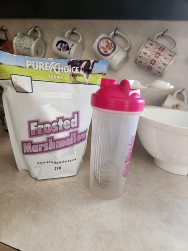 Customer photo review of Whey Protein Isolate Frosted Marshmallow