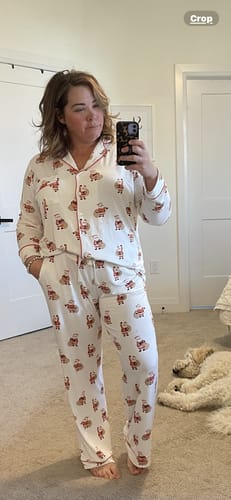 Customer photo review of Ladies Collared Set - SANTA