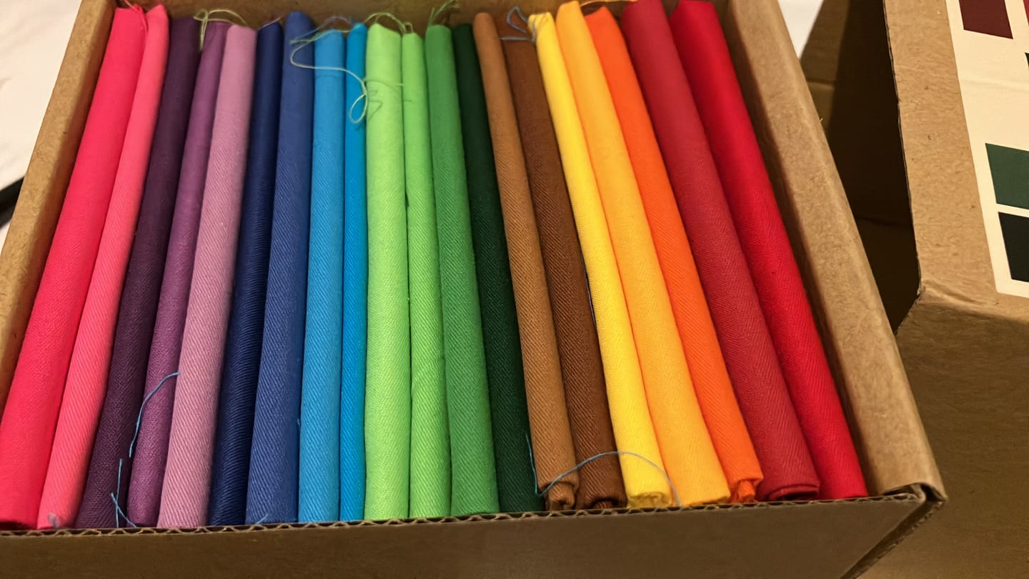 Customer photo review of 20 Piece Cotton Fat Quarter Bundle Box