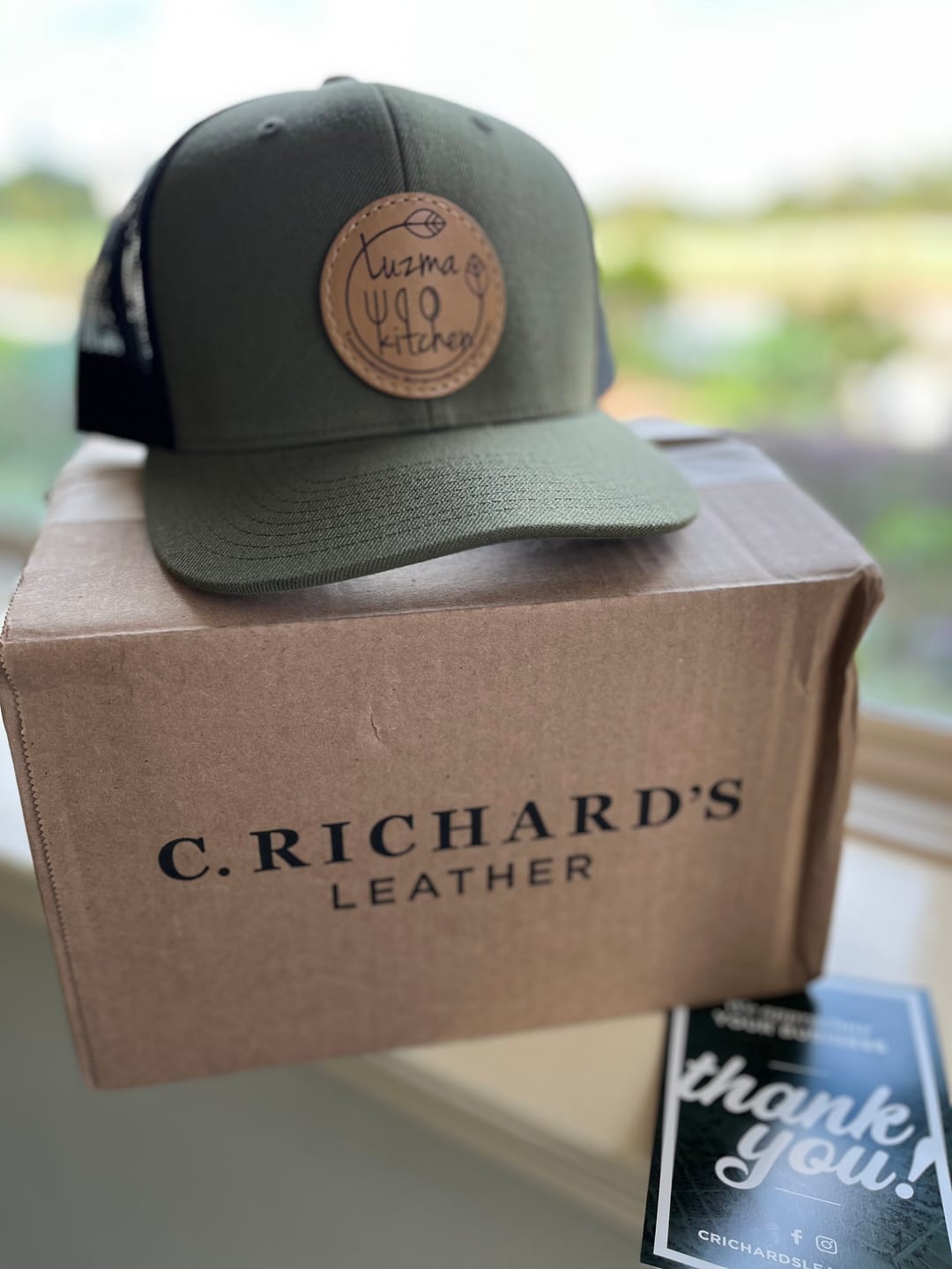 Customer photo review of Richardson 511 Custom Leather Patch Hat