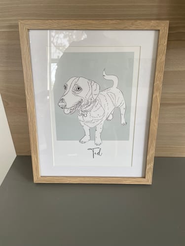 Customer photo review of Minimalist Pet Sketch