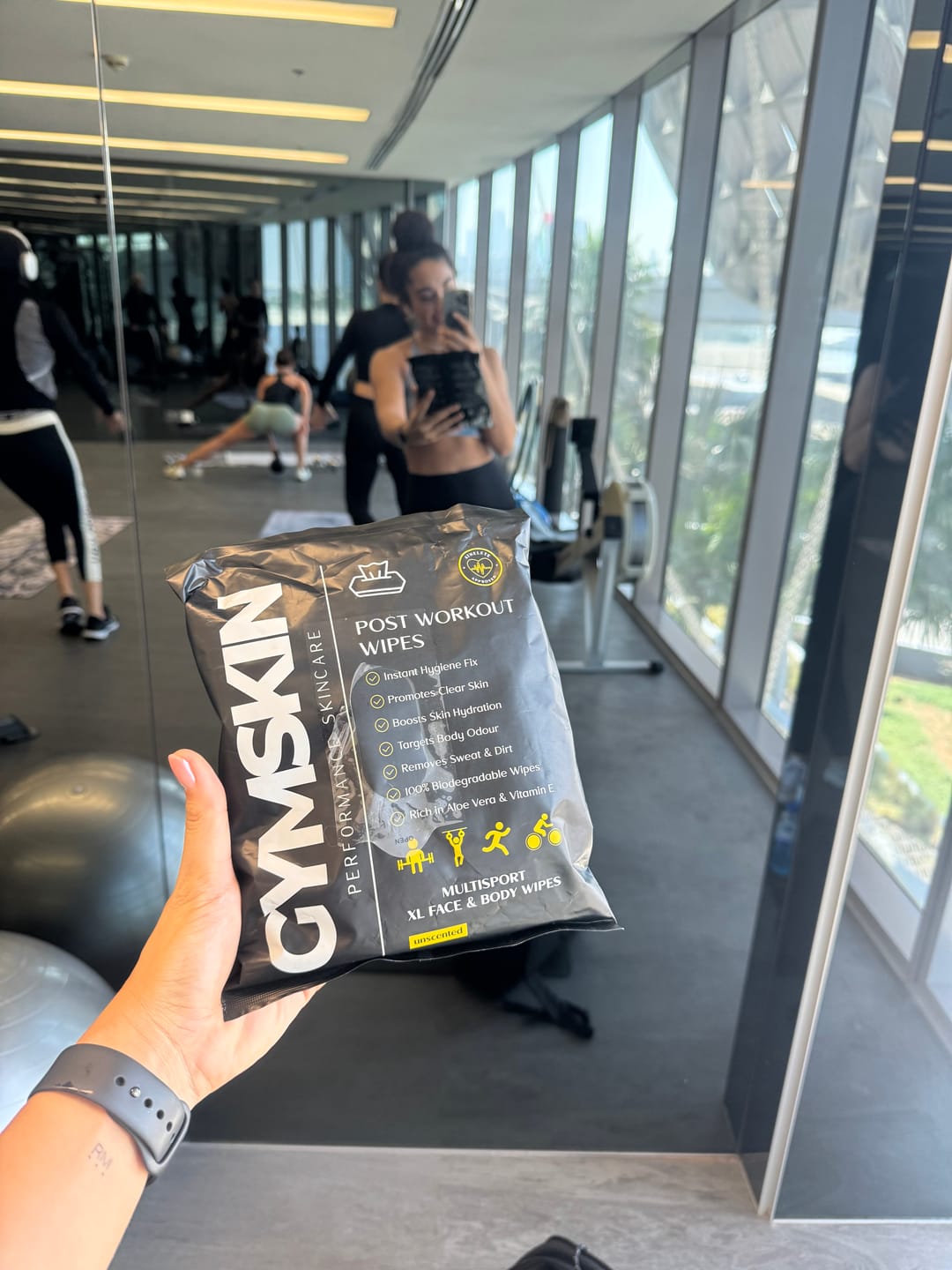 Customer photo review of Post Workout Wipes