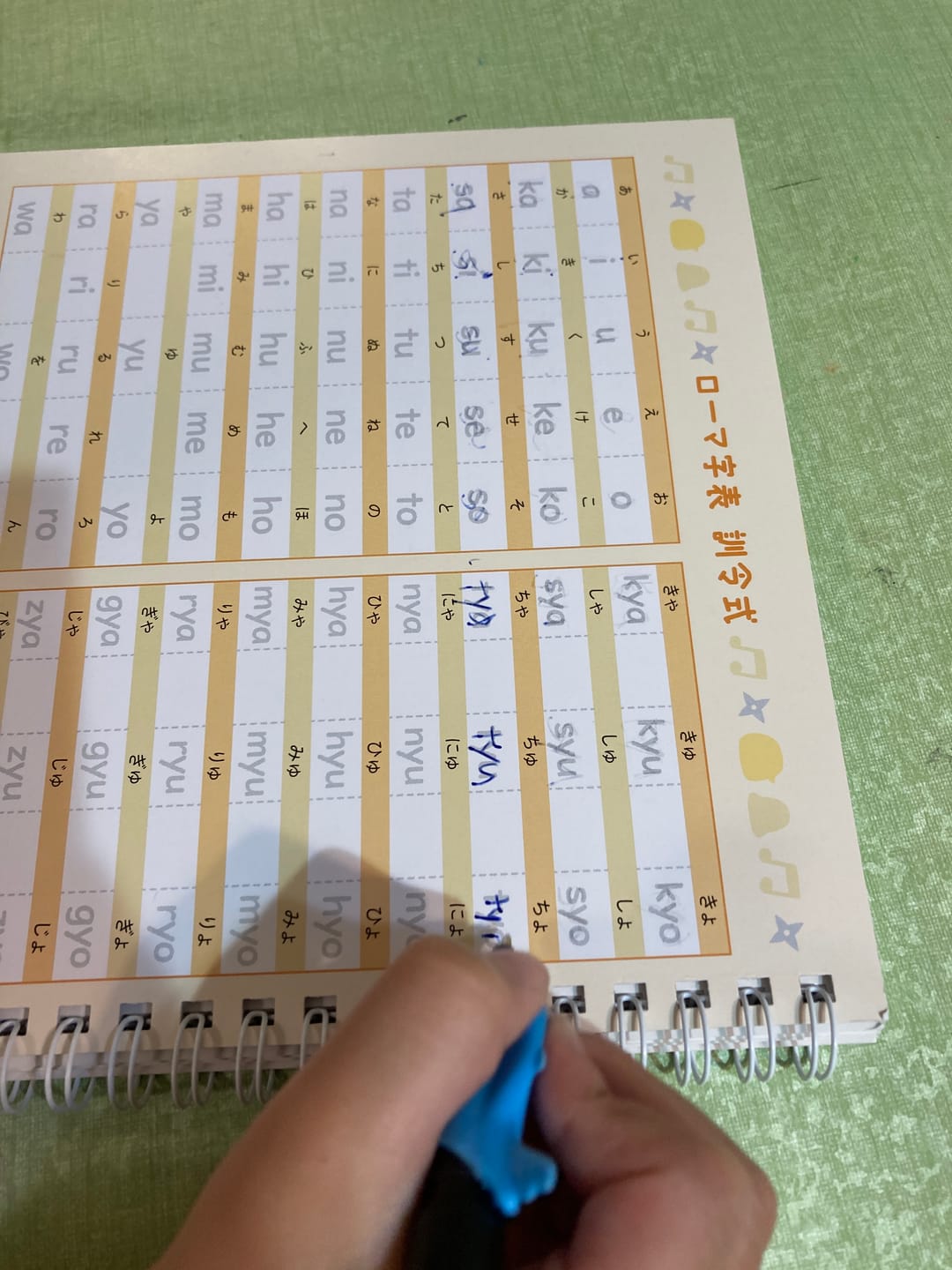 Customer photo review of 文字が消える!?まほうのドリル （アルファベット・ローマ字 / 小学英語 ３年生）