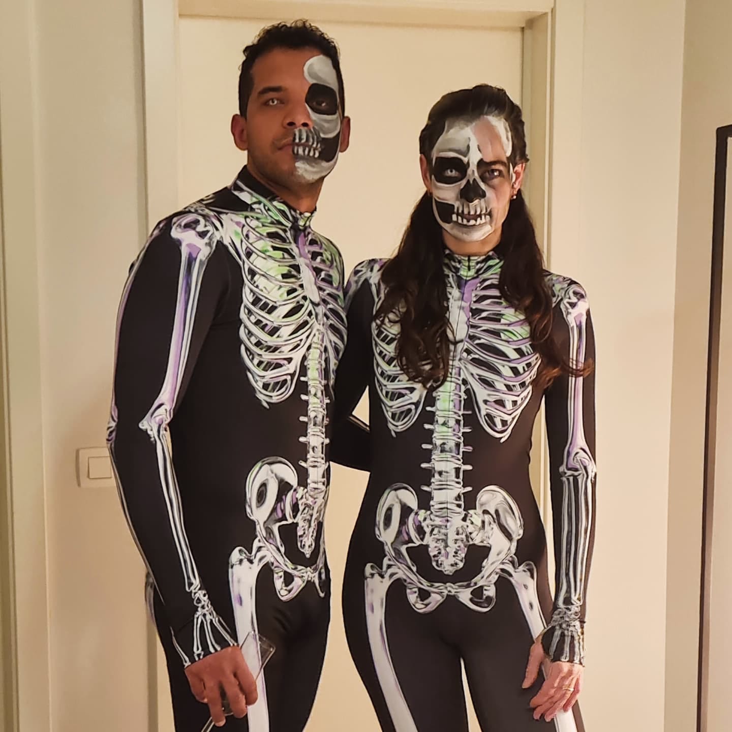 Customer photo review of Chromatic Skeleton Men's Costume