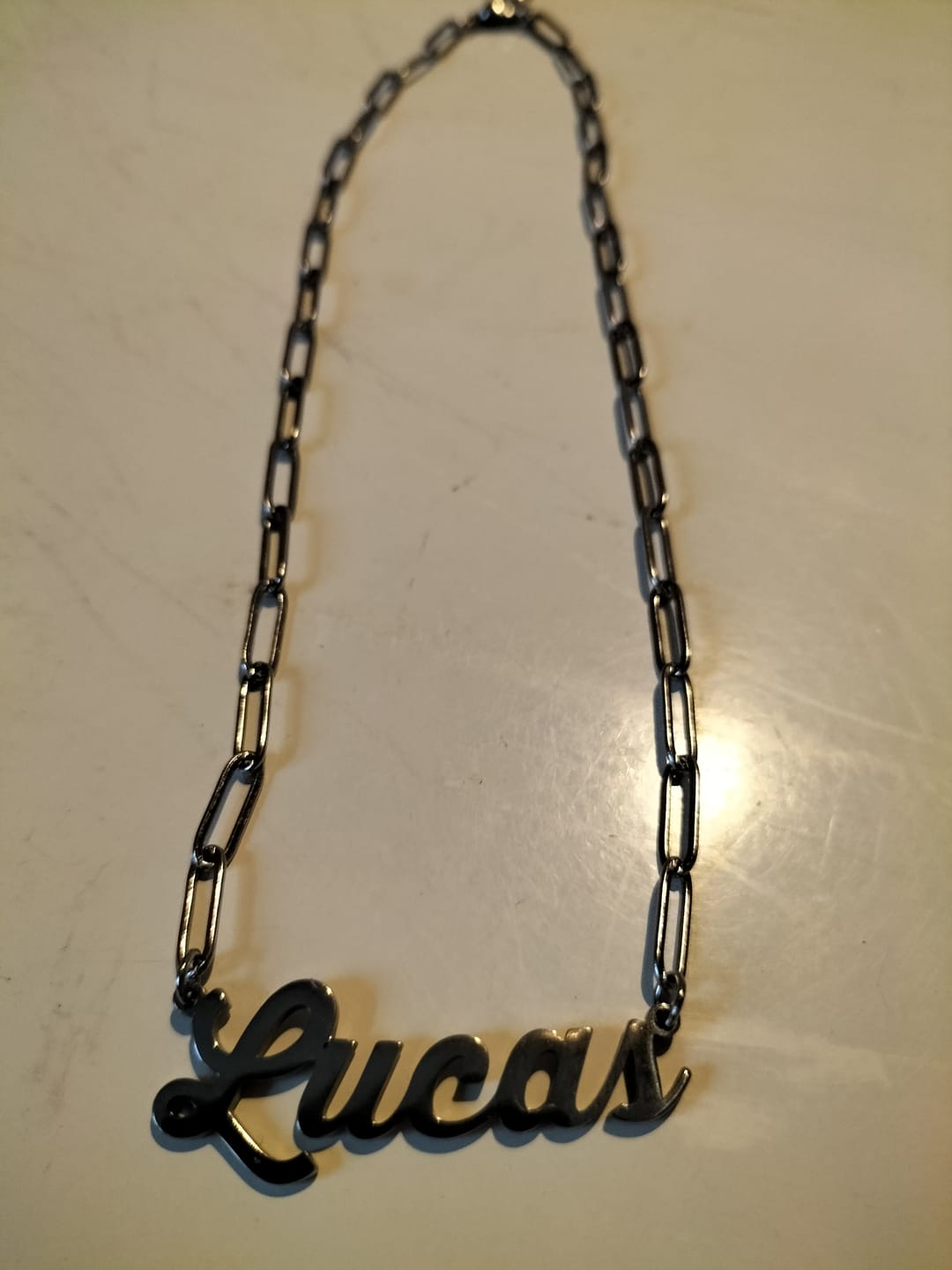 Customer photo review of Collier Prénom Chaîne Maillon