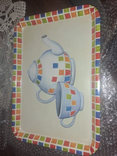 Customer photo review of Pack X2 Bandejas Enlozada Gallo