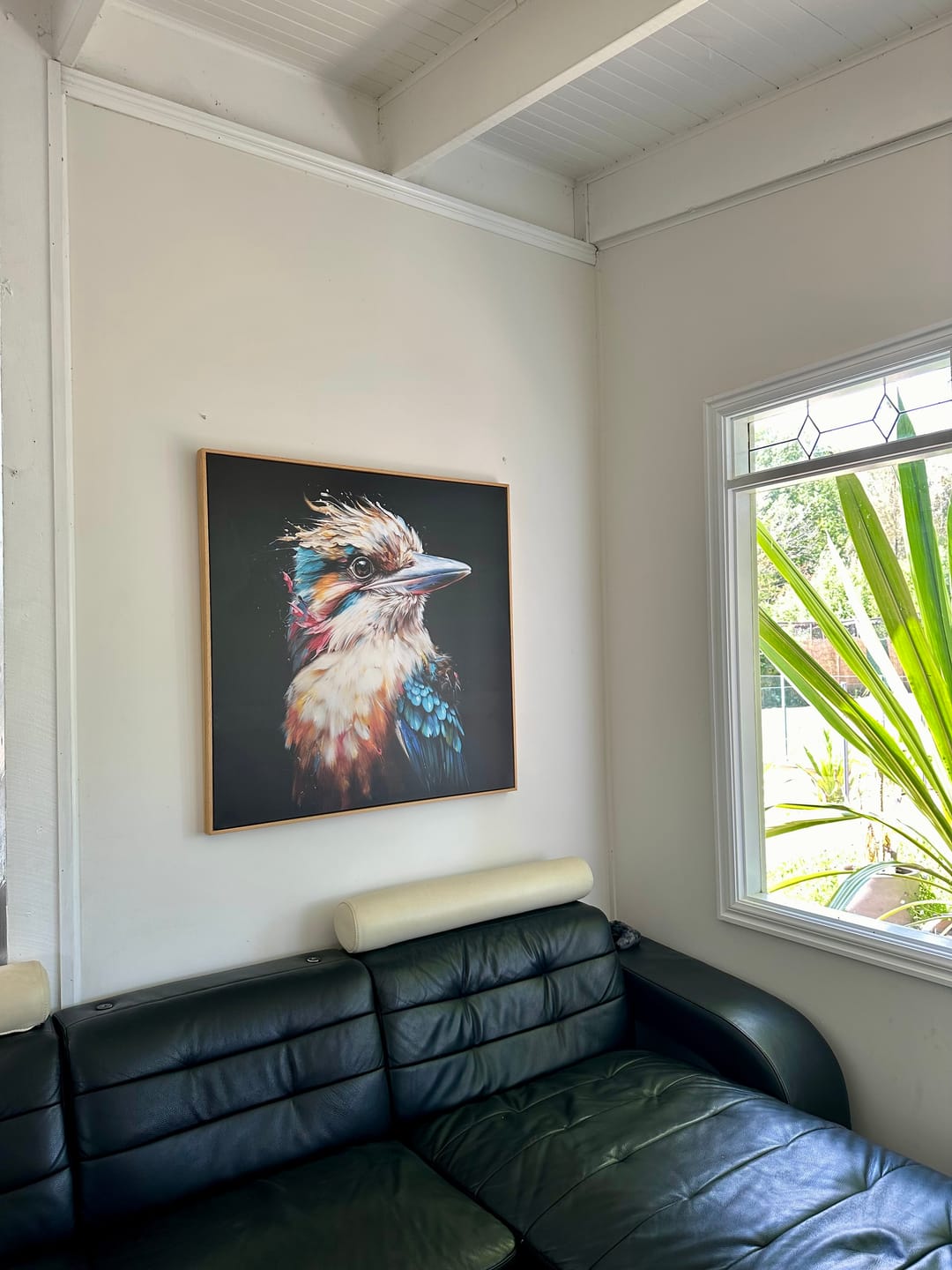 Customer photo review of KOOKABURRA IN WATERCOLOUR I SQUARE CANVAS