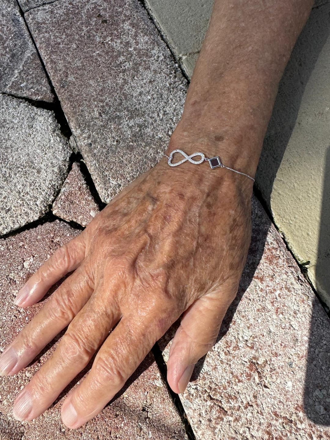 Customer photo review of Infinity Heart Bracelet