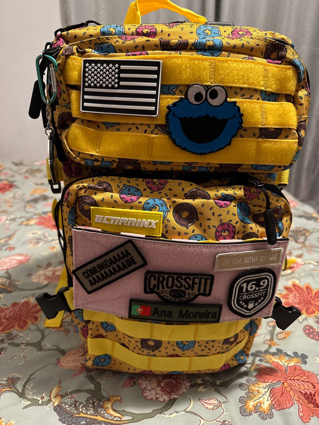 Customer photo review of Panel de Velcro para Mochilas de 45L Rosa