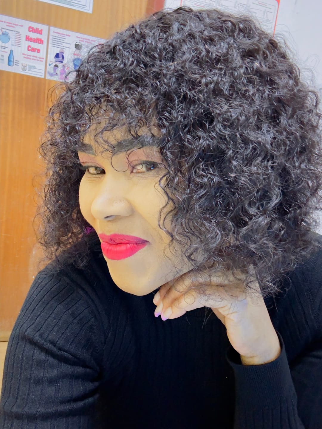 Customer photo review of Brazilian Water Wave Fringe - Zoe