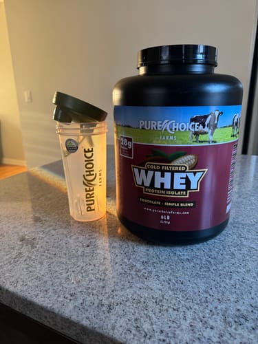 Customer photo review of Whey Protein Isolate Chocolate