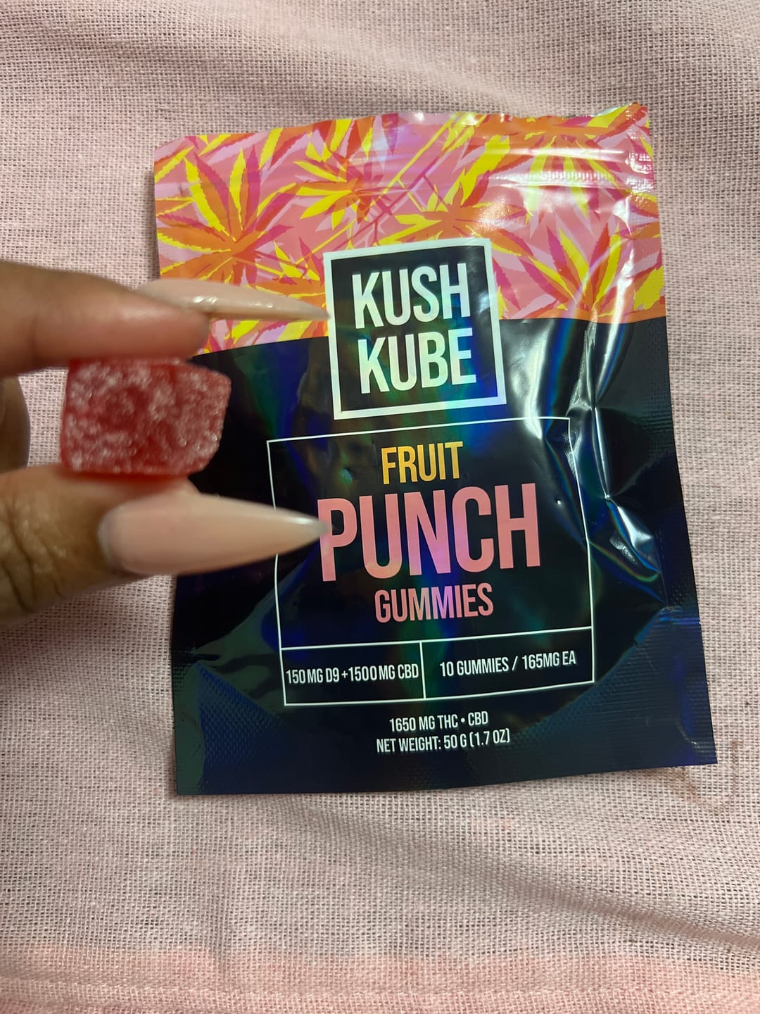 Customer photo review of Fruit Punch - 10 Gummy Pack