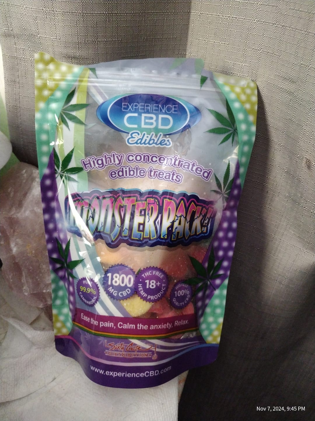 Customer photo review of CBD Assorted Gummies (180mg-1800mg)