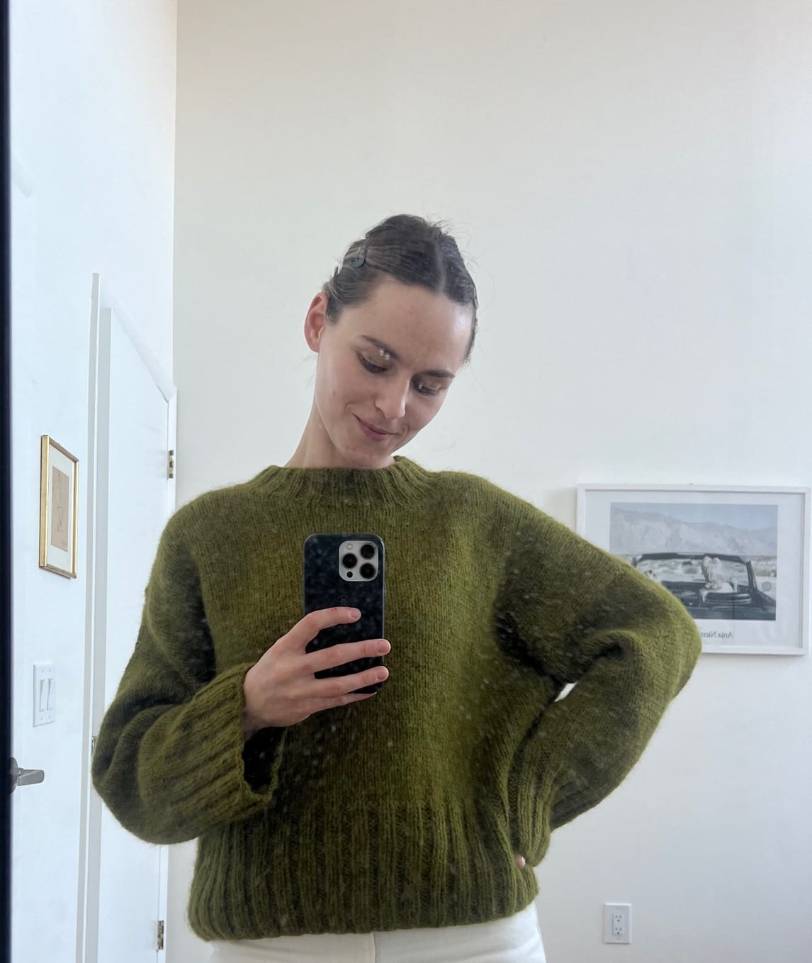 Customer photo review of Alissa Sweater - Baby Alpaca