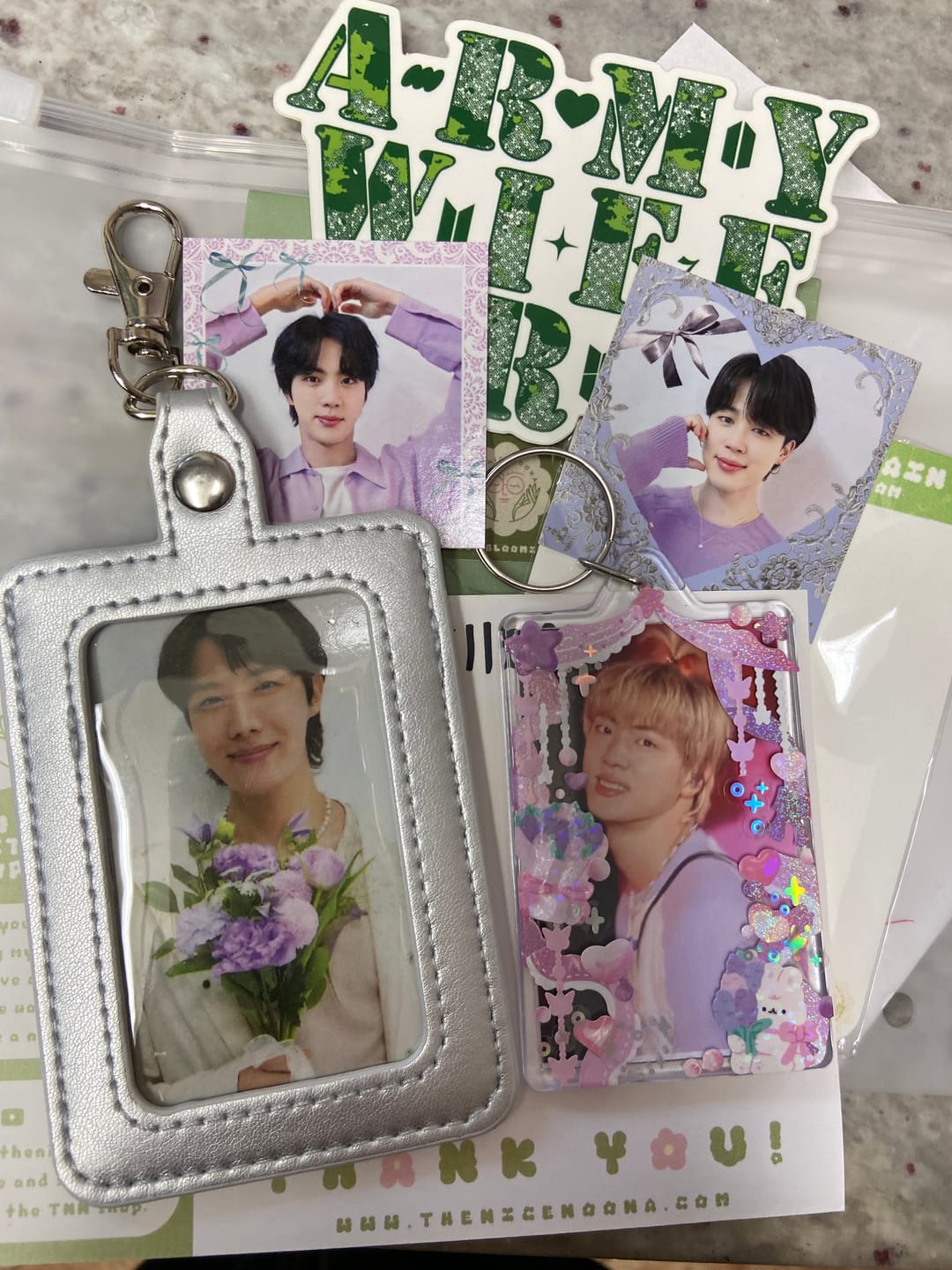 Customer photo review of Classic Photocard Keychain