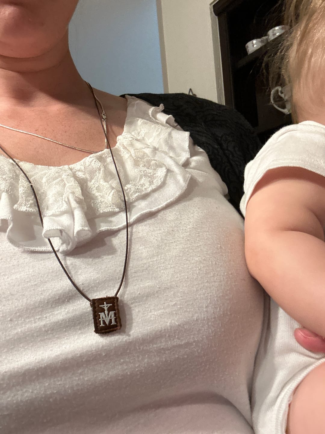 Customer photo review of OLMC Mini | Our lady of Mt. Carmel Premium Brown Scapular