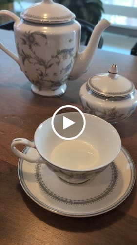 Customer video review of Lotus Garden Bone China Tea Set