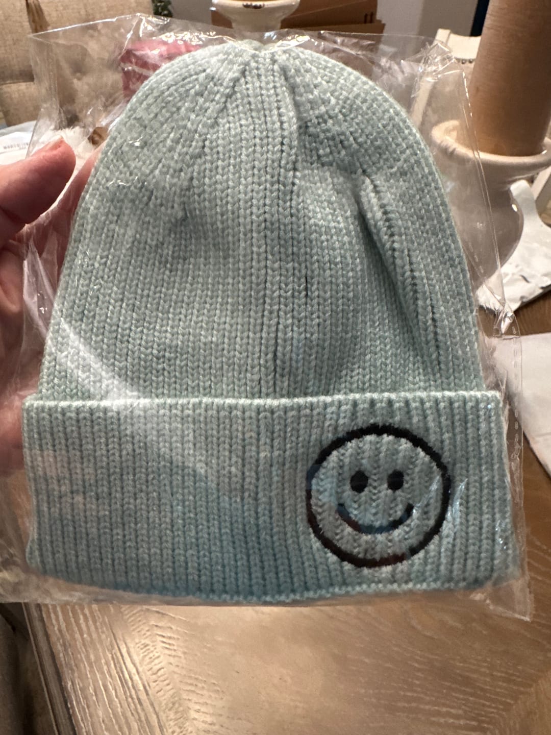 Customer photo review of Smiley Hat/Beanie