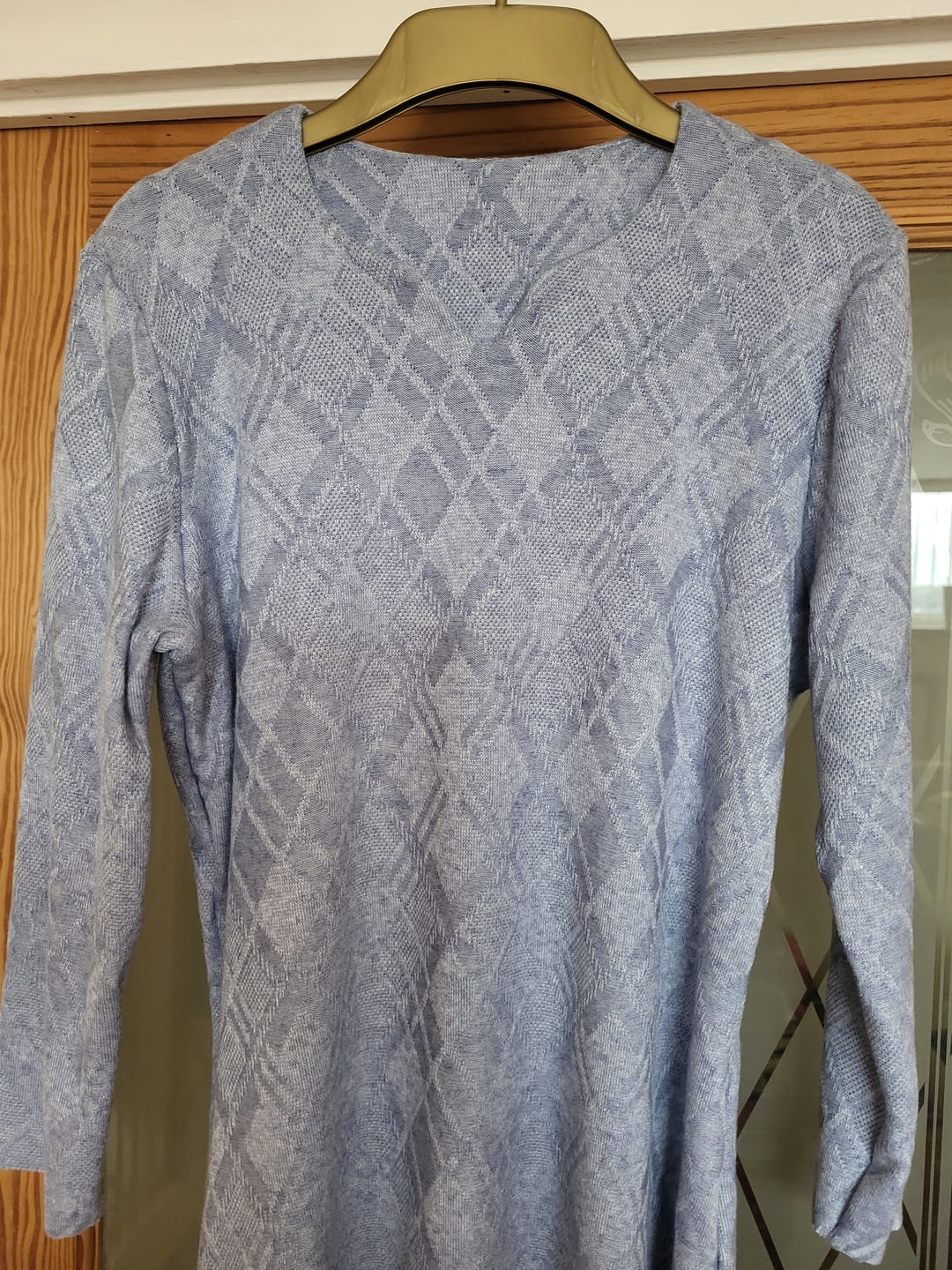 Customer photo review of Soft Melange Jacquard Knit Fabric