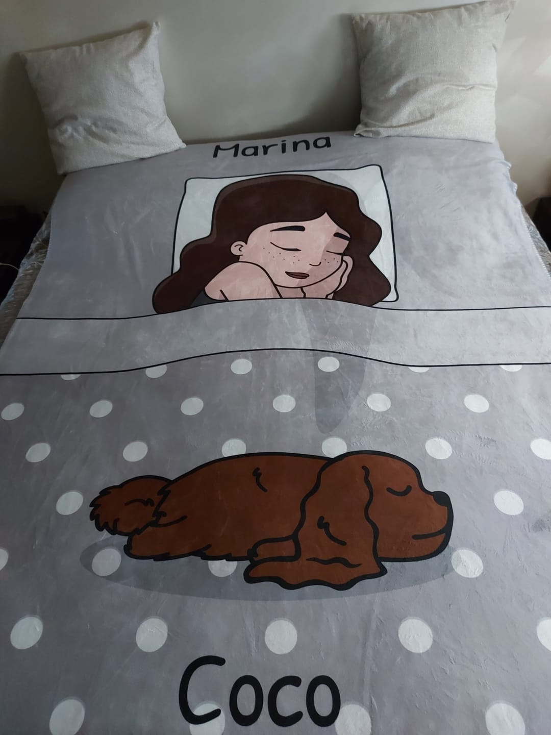 Customer photo review of Tempo di coccole con gli animali domestici (Singolo) - Plaid personalizzato