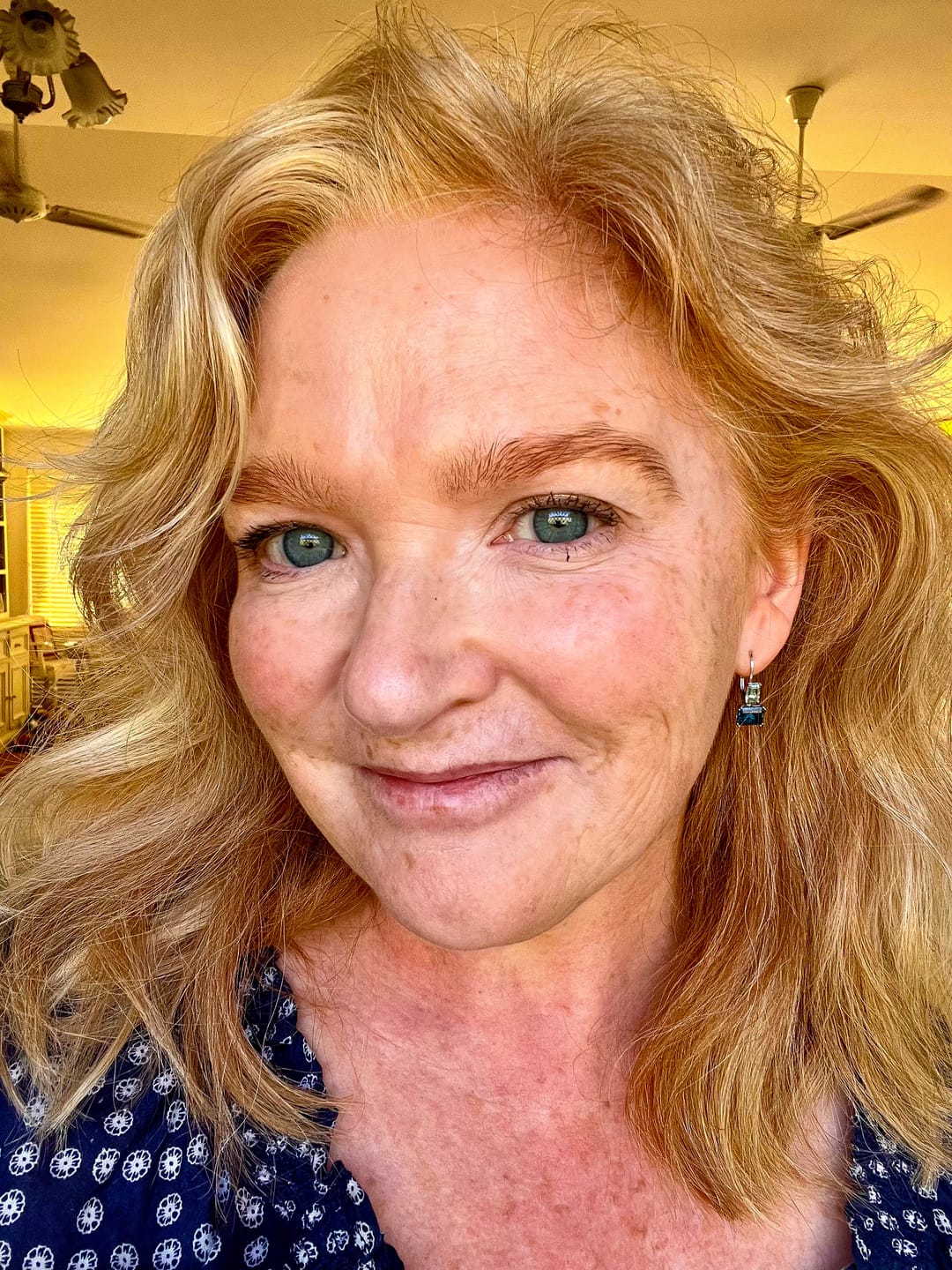 Customer photo review of Cubic Zirconia Earrings in Sterling Silver Rhodium Plate