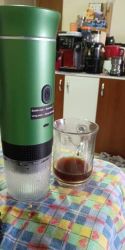 Customer photo review of Portable Coffee Machine