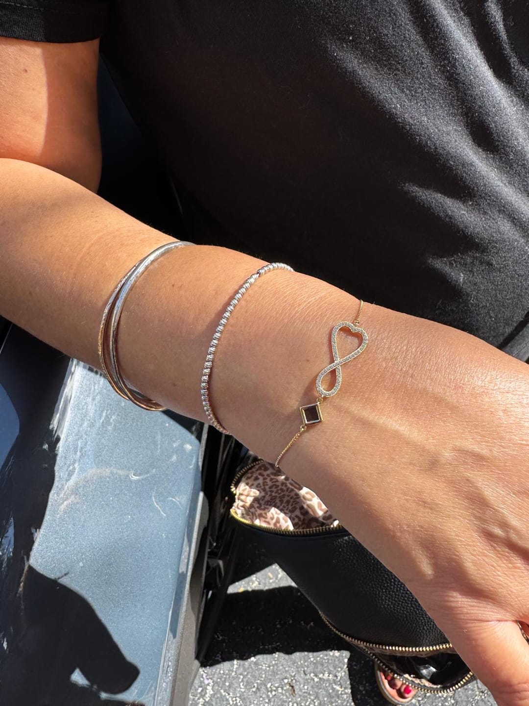 Customer photo review of Infinity Heart Bracelet