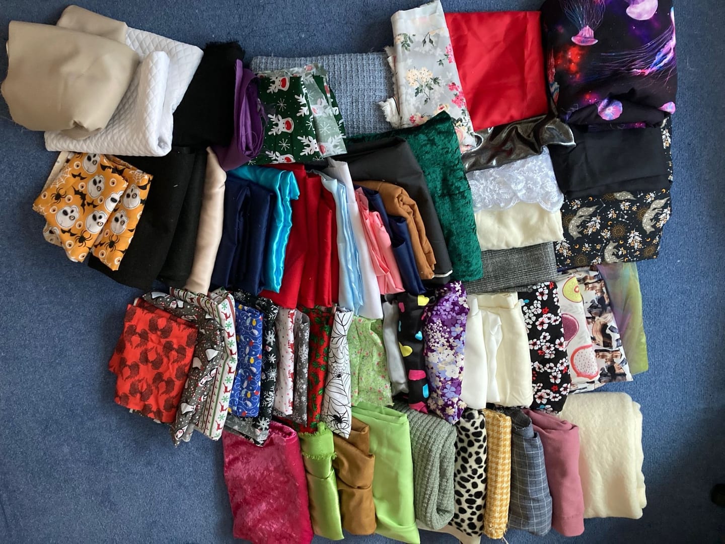 Customer photo review of Mystery Fabric Remnant Box