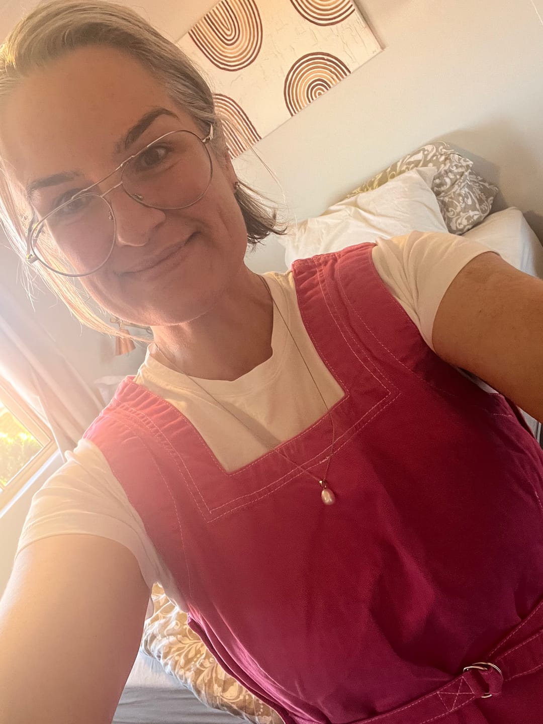 Customer photo review of Switch Apron - Saltlake Pink