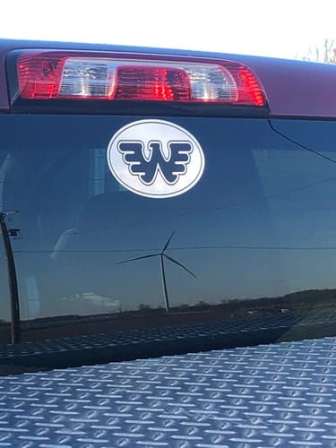 Customer photo review of Flying W Sticker