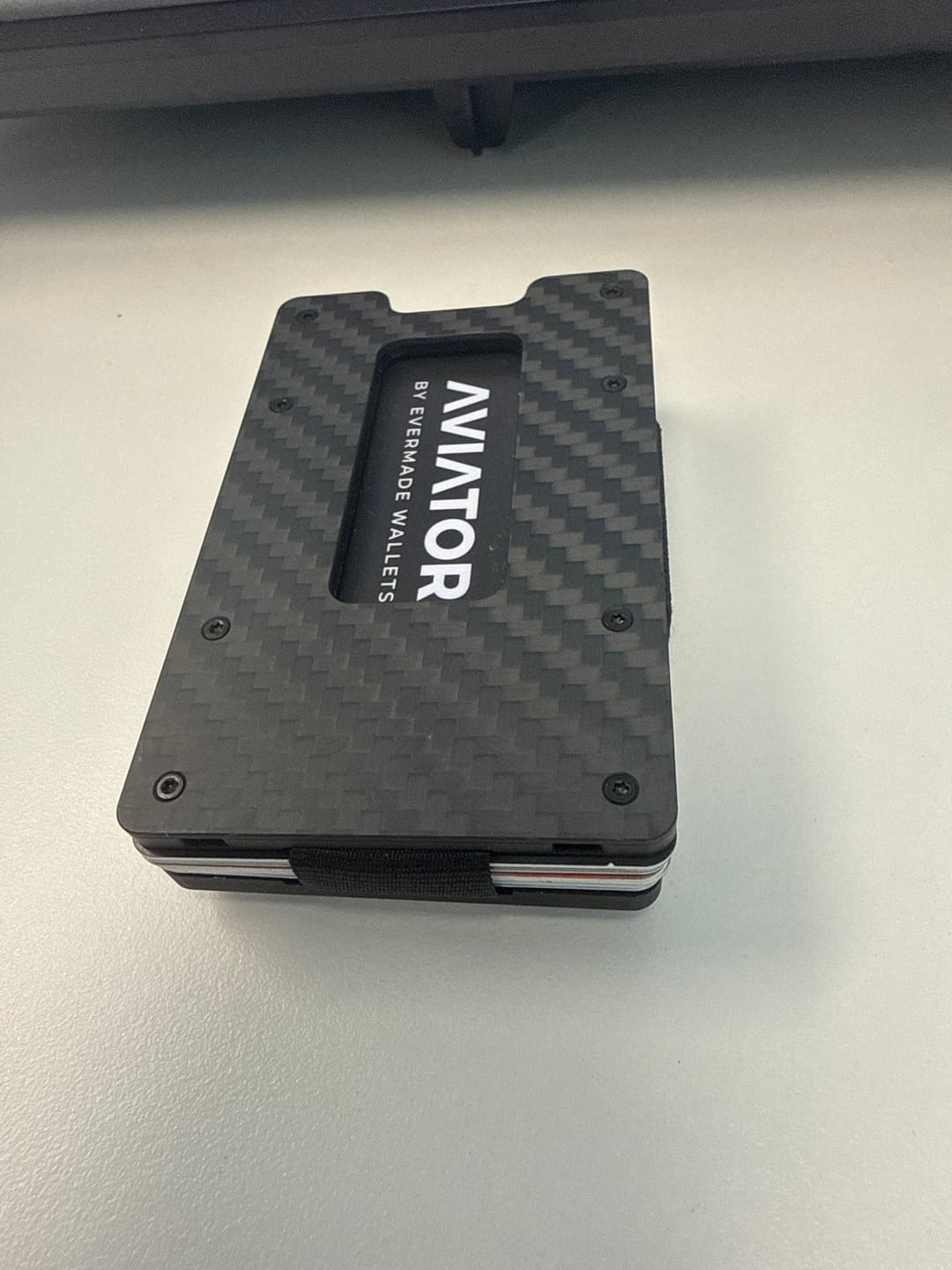 Customer photo review of Carbon Fiber 3K matte Slim Wallet