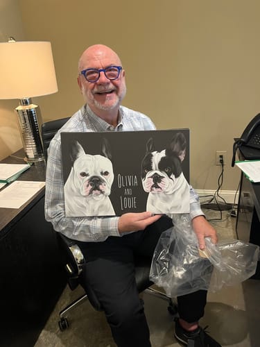 Customer photo review of Pet Art Canvas Wrap