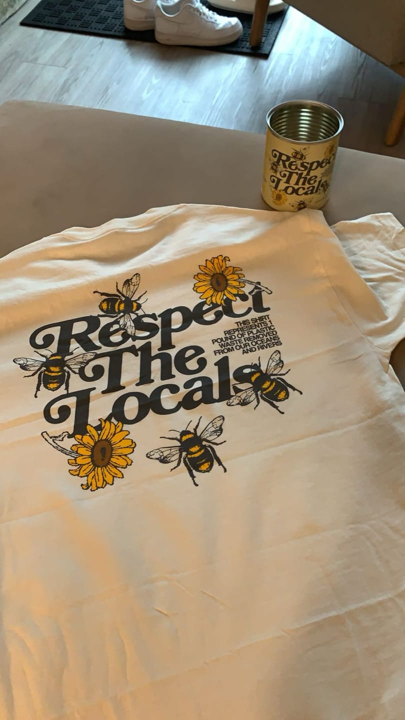 Customer photo review of Respect Your Local Bees Graphic Tee