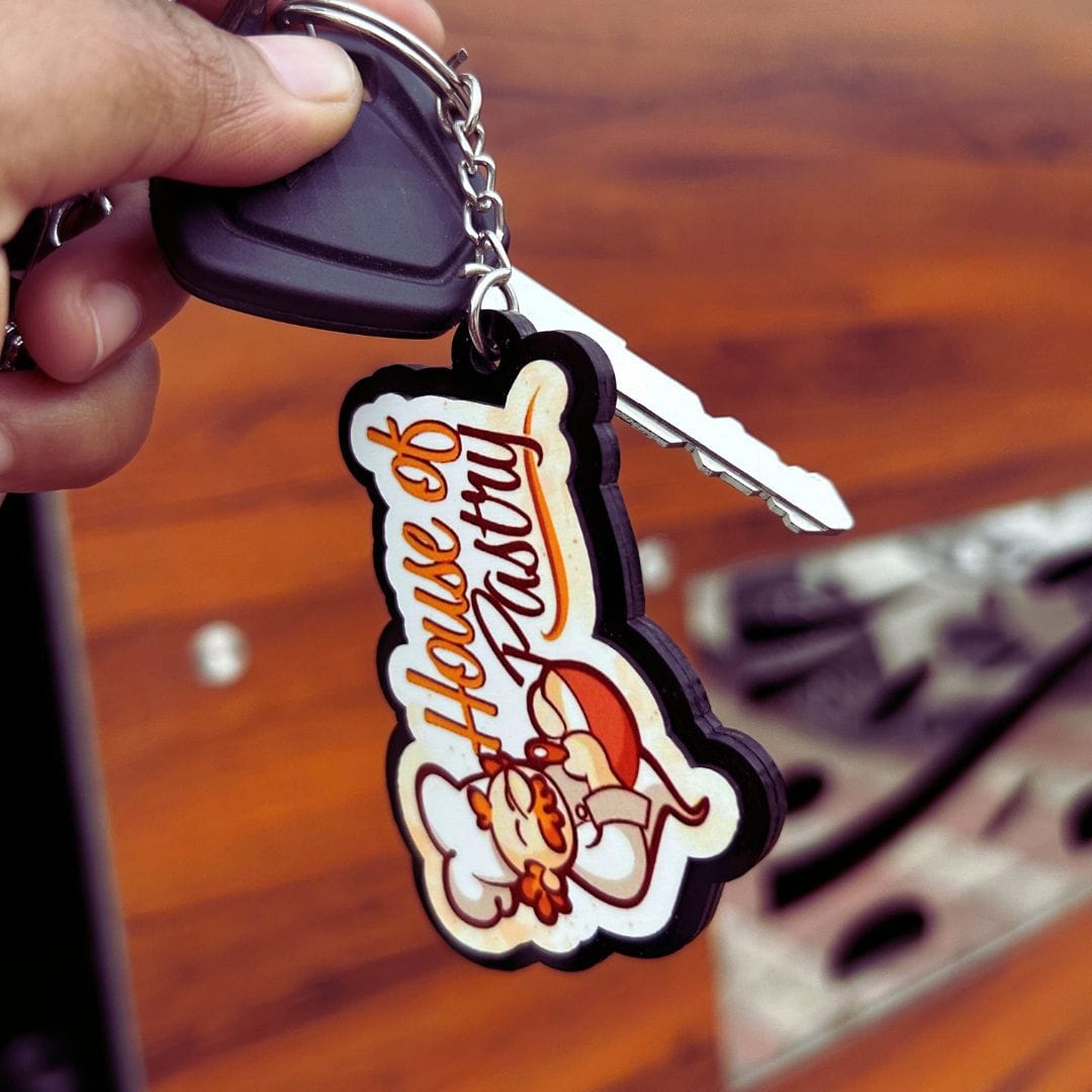 Customer photo review of Premium Customized Keychains | Best for Brand Promotion | PrintMine.in