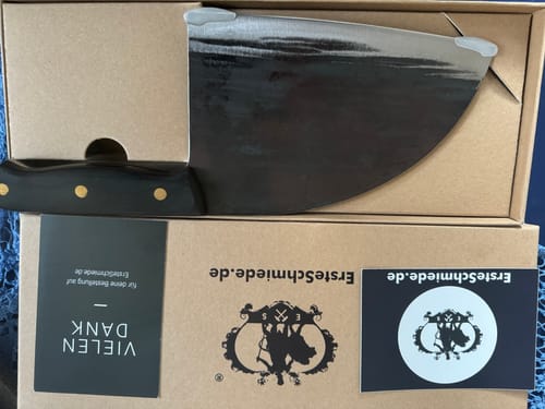 Customer photo review of Handgeschmiedetes Kochmesser - Black