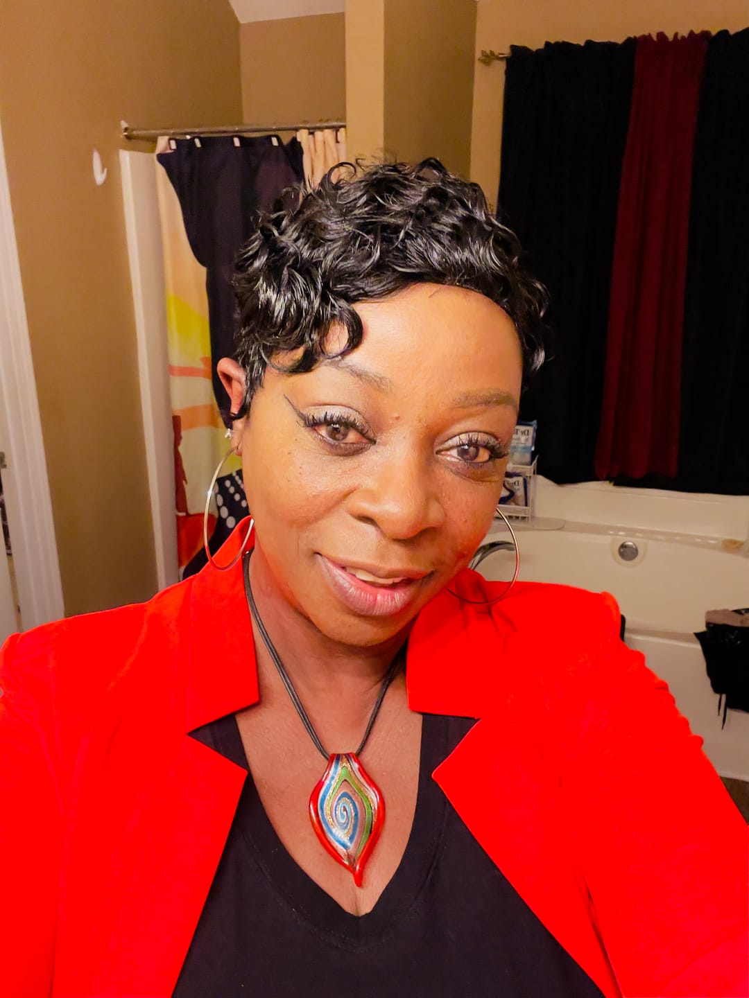 Customer photo review of Janet Collection Human Hair Wig MOMMY