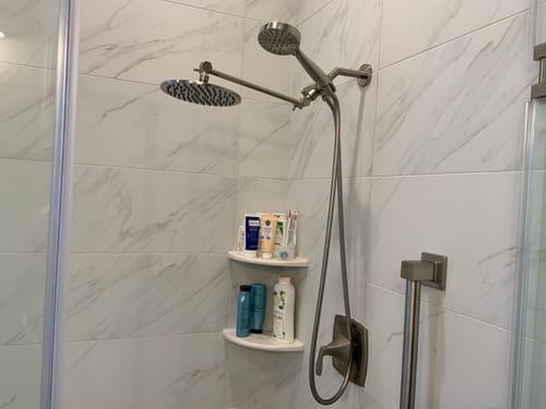 Customer photo review of 1-Spray Dual Shower Head Set