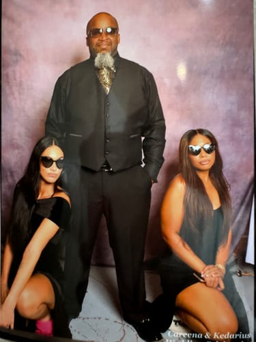 Customer photo review of Ties2you Ascot Tie Black Gold Floral Silk Men's Ascot Cravat Tie Set