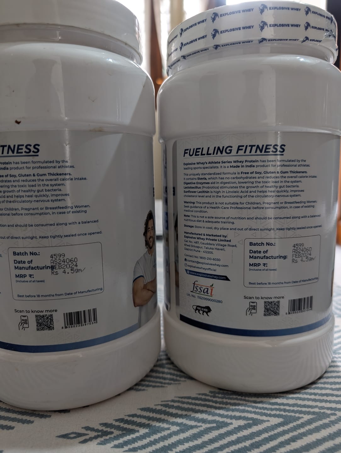 Customer photo review of Athlete Series Whey Protein (100% Isolate)